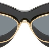 LOEWE Cateye Double Frame Lentes Negros