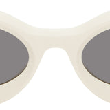 LOEWE Paula's Ibiza Lentes Ovalados Blanco Hueso