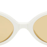 MIU MIU EYEWEAR Lentes Ovalados Blancos Miu Regard