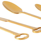 SELETTI Set de Cubiertos Dorados Keytlery